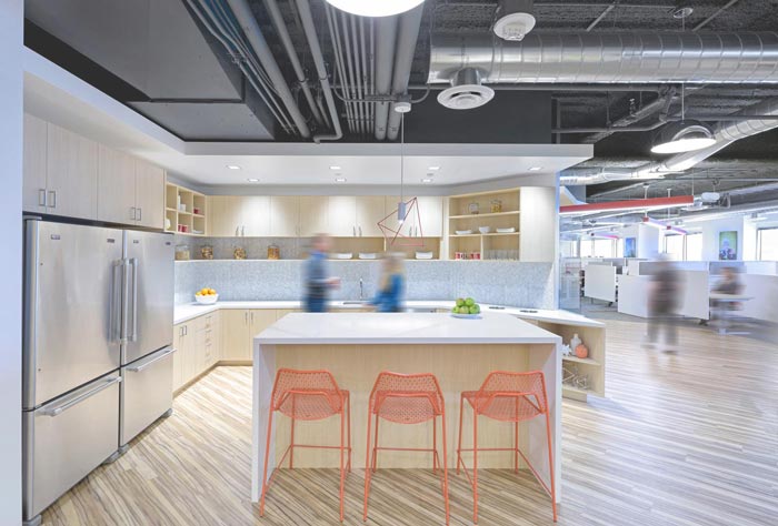 生物技術(shù)服務(wù)公司辦公室茶水間裝修設(shè)計(jì)案例效果圖