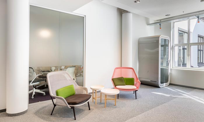 軟件開發(fā)公司辦公室休閑區(qū)裝修設(shè)計(jì)案例效果圖