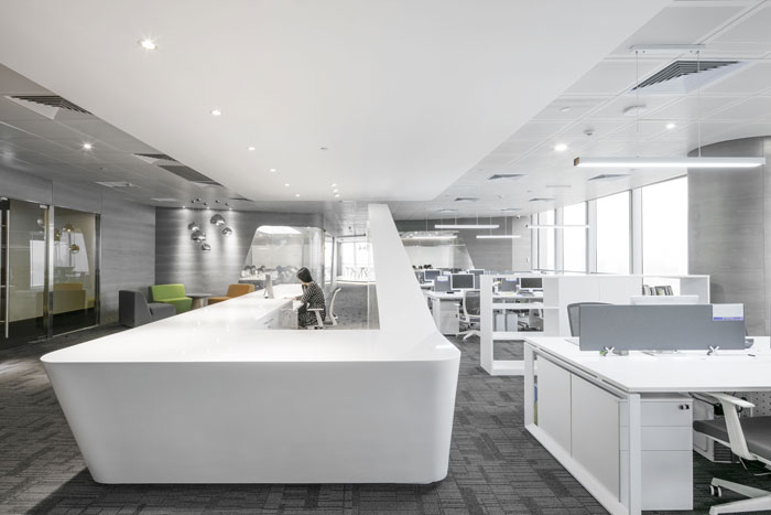 教育培訓(xùn)機構(gòu)辦公室辦公區(qū)域裝修設(shè)計案例效果圖