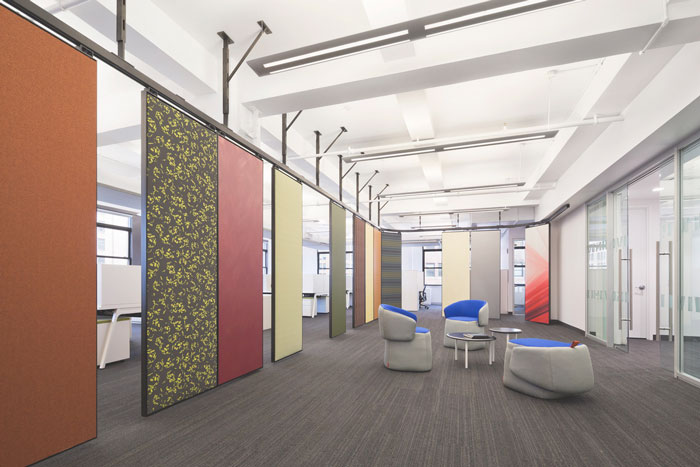 布料公司辦公室接待區(qū)域裝修設(shè)計(jì)案例效果圖