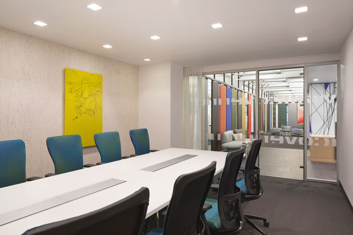 布料公司辦公室會(huì)議室裝修設(shè)計(jì)案例效果圖