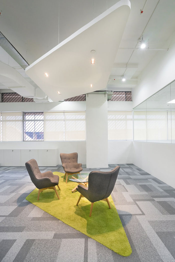 服裝公司辦公室接待區(qū)域裝修設(shè)計案例效果圖