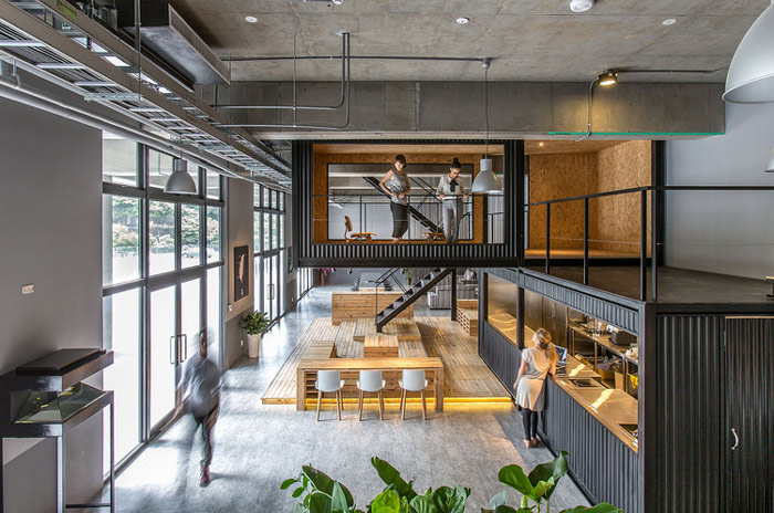 物流公司loft風(fēng)格辦公室裝修設(shè)計案例