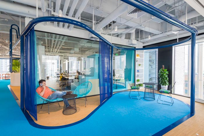 旅游服務公司辦公室休息區(qū)裝修設計案例效果圖