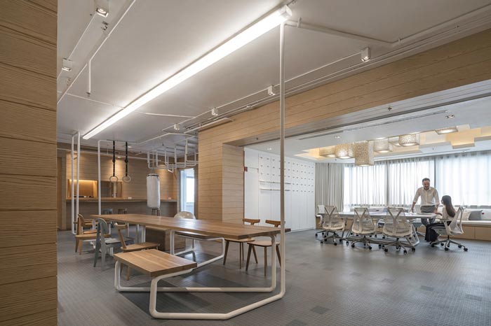 IT創(chuàng)業(yè)公司辦公室進門區(qū)裝修設計案例效果圖