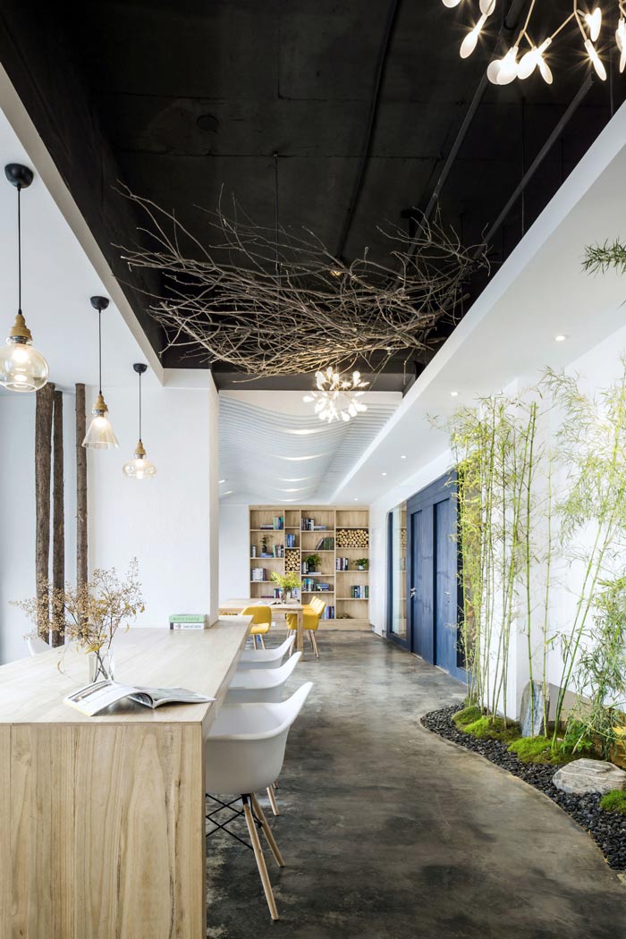 節(jié)能環(huán)保公司辦公室左側(cè)辦公區(qū)裝修設(shè)計(jì)案例效果圖