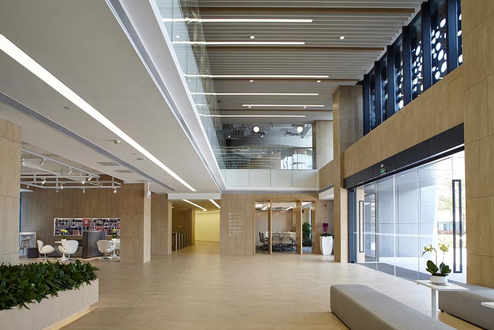 集團(tuán)公司辦公樓前臺裝修設(shè)計效果圖