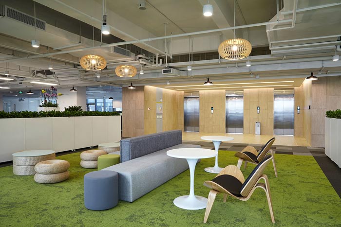 集團(tuán)公司辦公樓二樓接待裝修設(shè)計效果圖