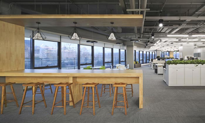 科技公司辦公室辦公區(qū)裝修設(shè)計(jì)效果圖