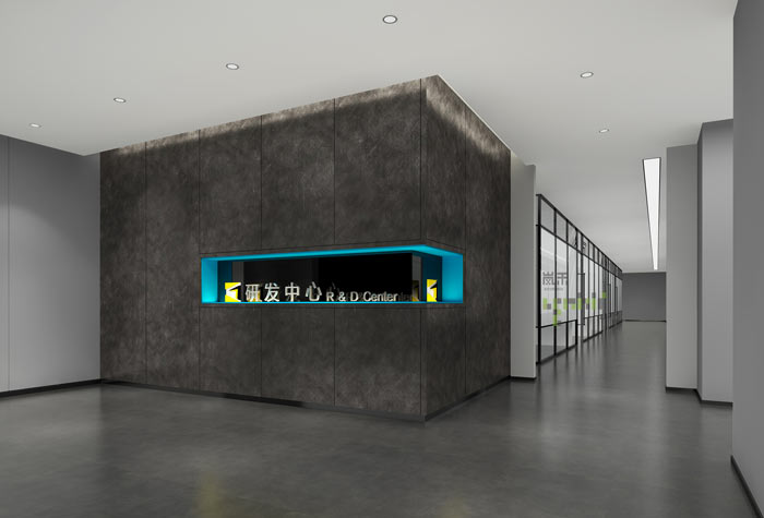 通信科技公司辦公室研發(fā)中心裝修設計案例效果圖