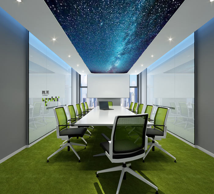 信息科技公司辦公室會議室裝修設(shè)計(jì)效果圖