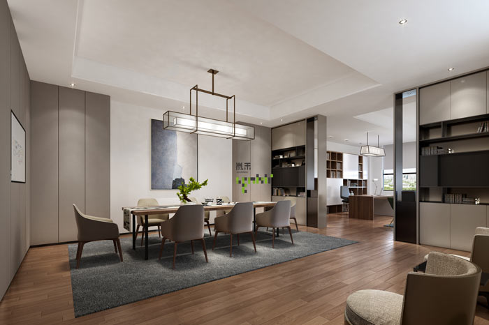 艾森醫(yī)藥董事長辦公室裝修設(shè)計(jì)效果圖