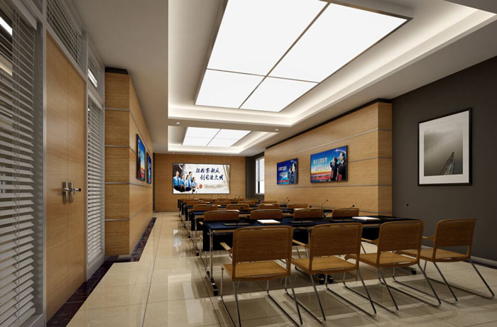 政府機(jī)關(guān)辦公樓培訓(xùn)室裝修設(shè)計(jì)效果圖