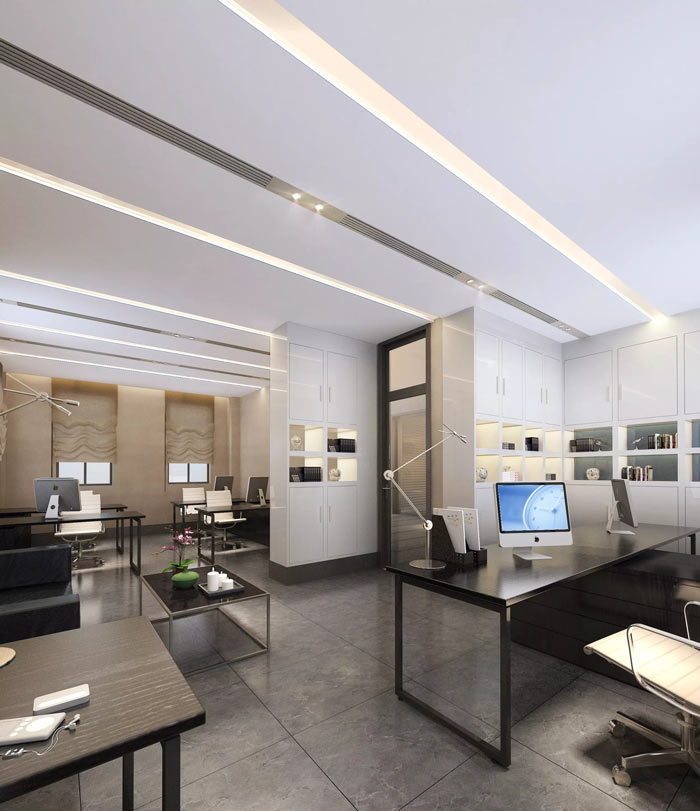 海洋局辦公室辦公區(qū)裝修設(shè)計(jì)效果圖