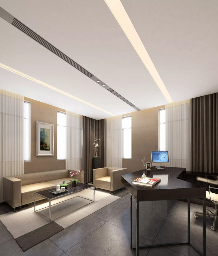 海洋局領(lǐng)導(dǎo)辦公室裝修設(shè)計(jì)效果圖