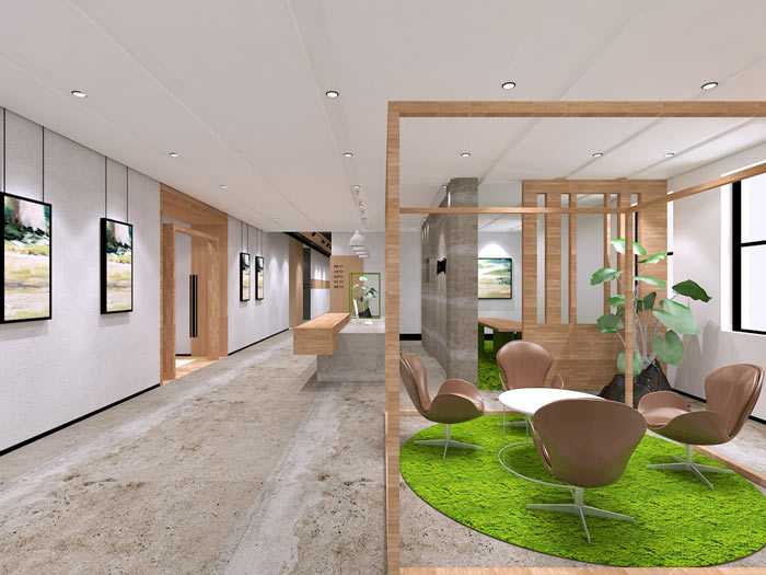 童裝公司辦公室裝修設(shè)計效果圖