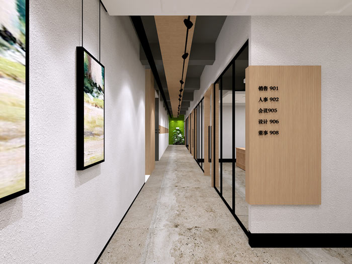 童裝公司辦公室引導(dǎo)區(qū)裝修設(shè)計(jì)效果圖