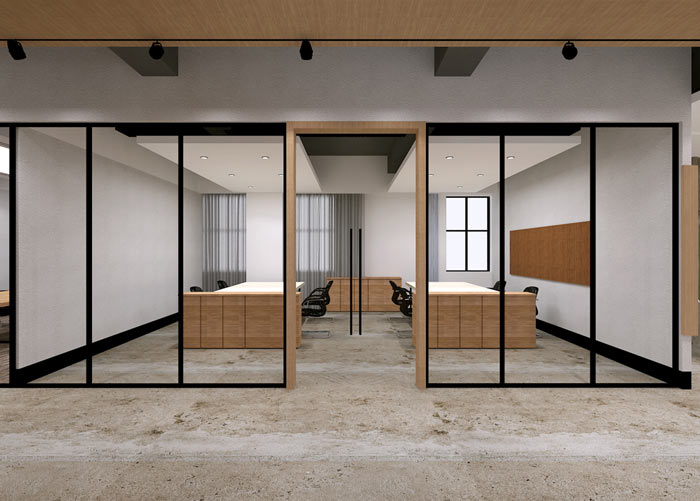 童裝公司辦公室辦公區(qū)裝修設(shè)計(jì)效果圖