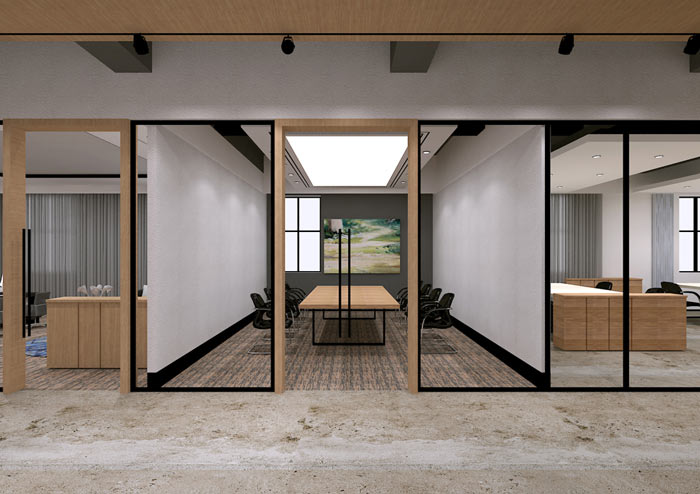 童裝公司辦公室會(huì)議室裝修設(shè)計(jì)效果圖