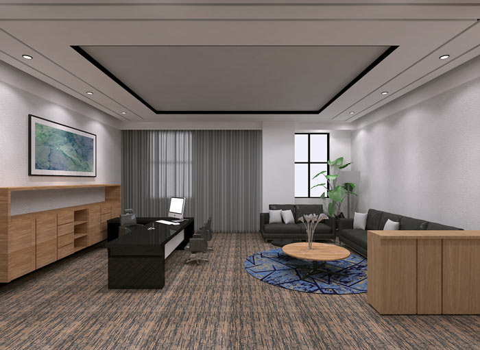 童裝公司經(jīng)理辦公室裝修設(shè)計(jì)效果圖