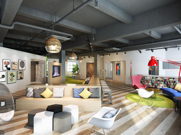 女裝公司辦公室裝修設(shè)計效果圖