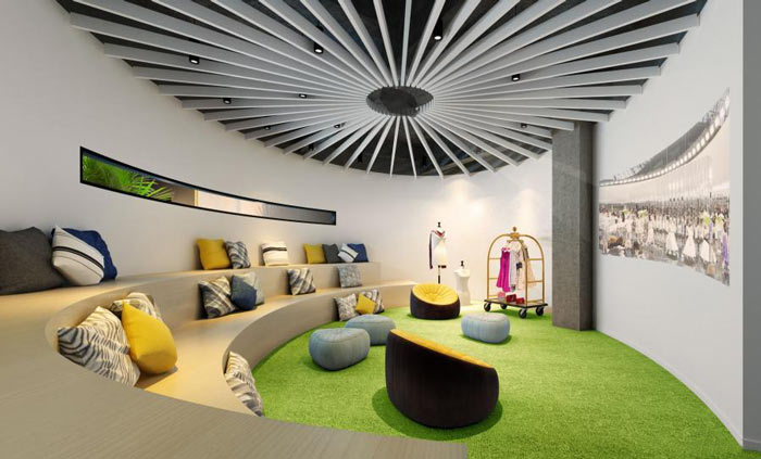 女裝公司辦公室休息區(qū)裝修設(shè)計(jì)效果圖