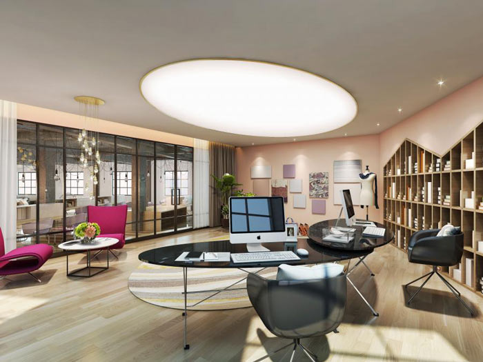 女裝公司經(jīng)理辦公室裝修設(shè)計(jì)效果圖