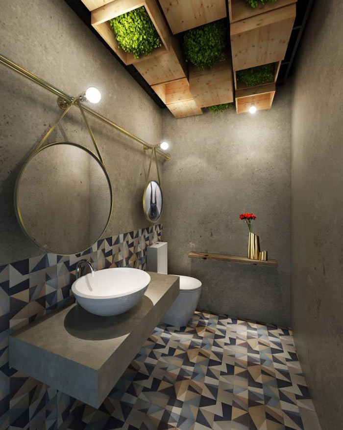 女裝公司辦公室洗手間裝修設(shè)計(jì)效果圖