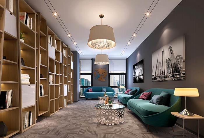 光電科技公司辦公室裝修設(shè)計效果圖