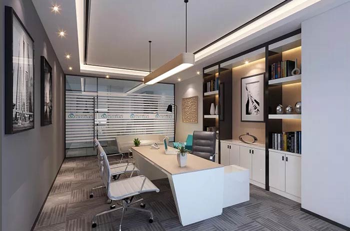 光電科技公司經(jīng)理辦公空間裝修設(shè)計(jì)效果圖