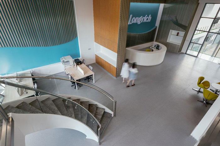 生物科技公司辦公室樓梯裝修設(shè)計(jì)效果圖