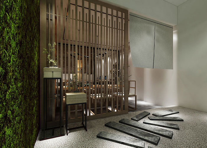 中式工作室裝修設計效果圖