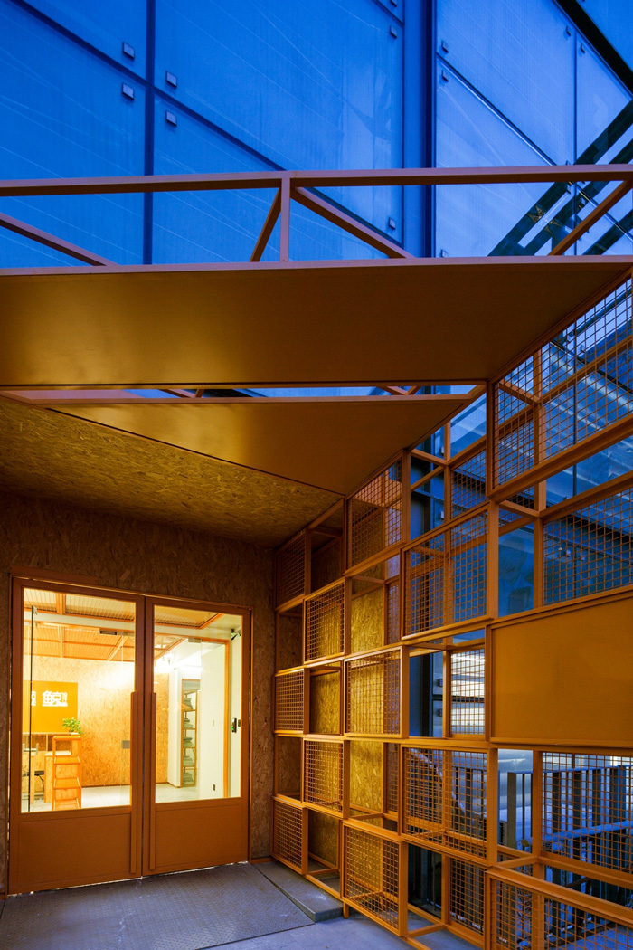 廠家辦公樓入口裝修設(shè)計(jì)效果圖