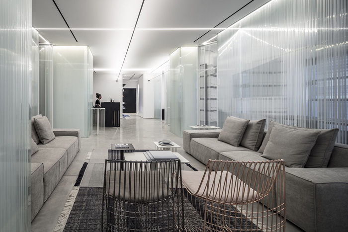 物業(yè)公司辦公室進門區(qū)裝修設(shè)計效果圖