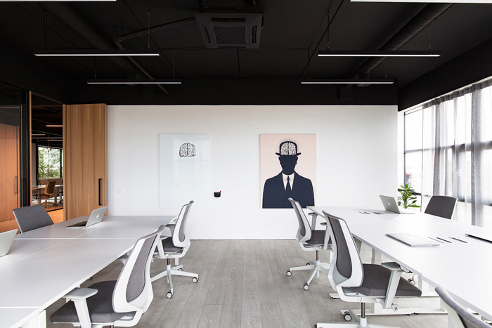 教育公司辦公室辦公區(qū)裝修設(shè)計(jì)效果圖