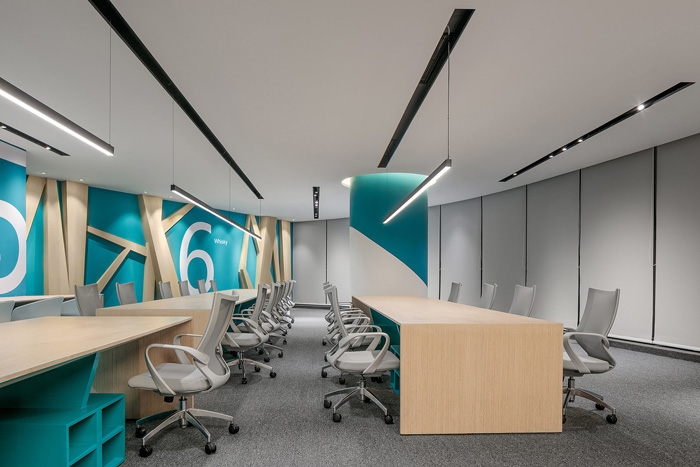 科技辦公室辦公區(qū)裝修設(shè)計(jì)效果圖