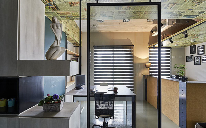 50平方公司辦公室辦公區(qū)裝修設(shè)計(jì)效果圖