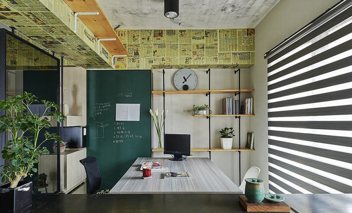 50平方公司辦公室辦公區(qū)裝修設(shè)計(jì)效果圖