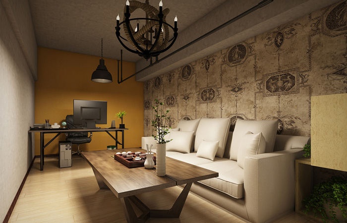 工業(yè)總經(jīng)理辦公室裝修設(shè)計(jì)效果圖