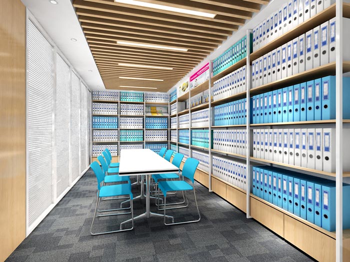 文具公司辦公室交流區(qū)裝飾設(shè)計(jì)效果圖