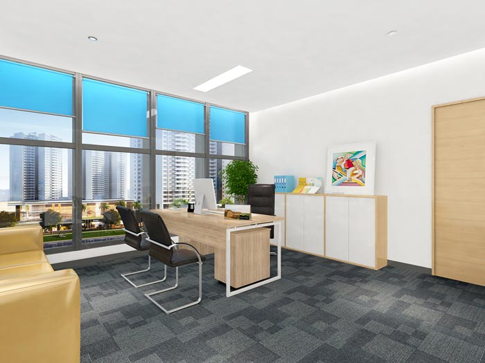 文具公司總經(jīng)理辦公室裝飾設(shè)計(jì)效果圖