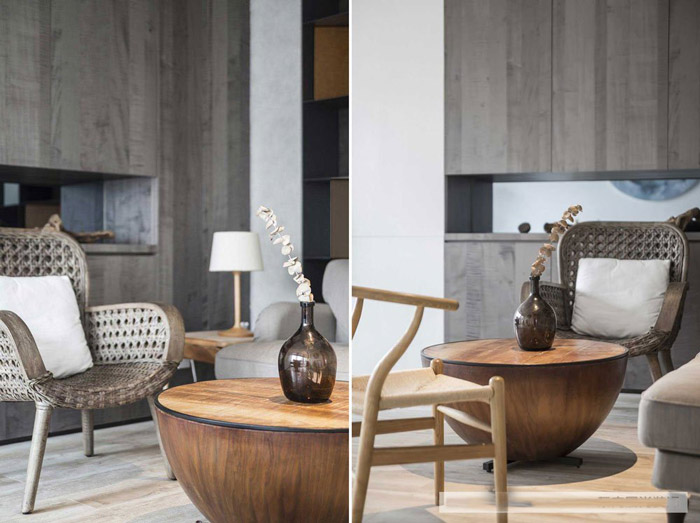 新中式辦公室洽談區(qū)設計效果圖