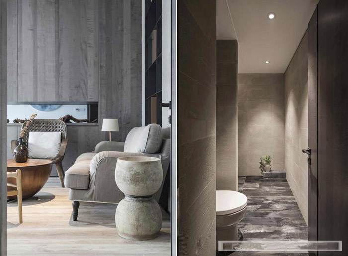 新中式辦公室休息區(qū)設計效果圖