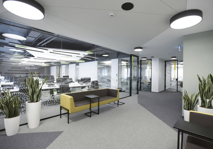 電子科技辦公室接待區(qū)裝修設計效果圖