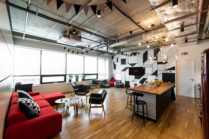 軟件開發(fā)公司辦公室茶水間設(shè)計效果圖