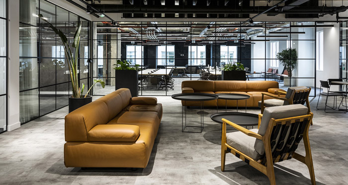 金融科技公司洽談區(qū)設計效果圖