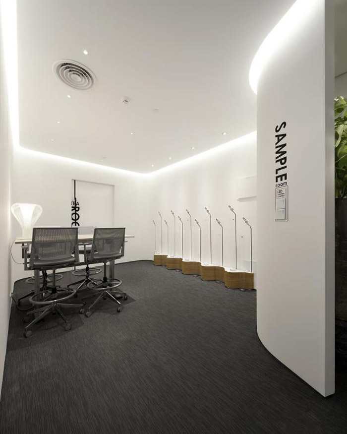 電子科技公司辦公室洽談區(qū)裝修設計效果圖