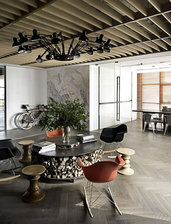 科技辦公空間閱讀區(qū)裝修設(shè)計(jì)效果圖