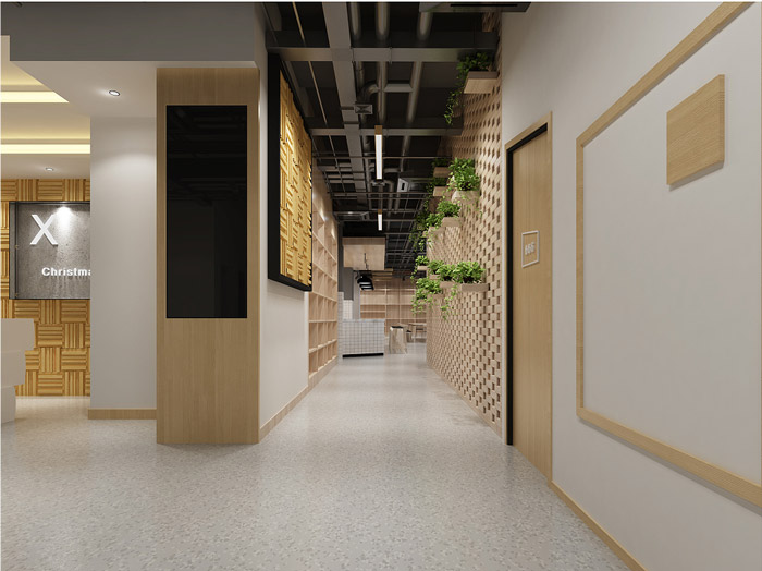 培訓機構(gòu)過道裝修設(shè)計效果圖