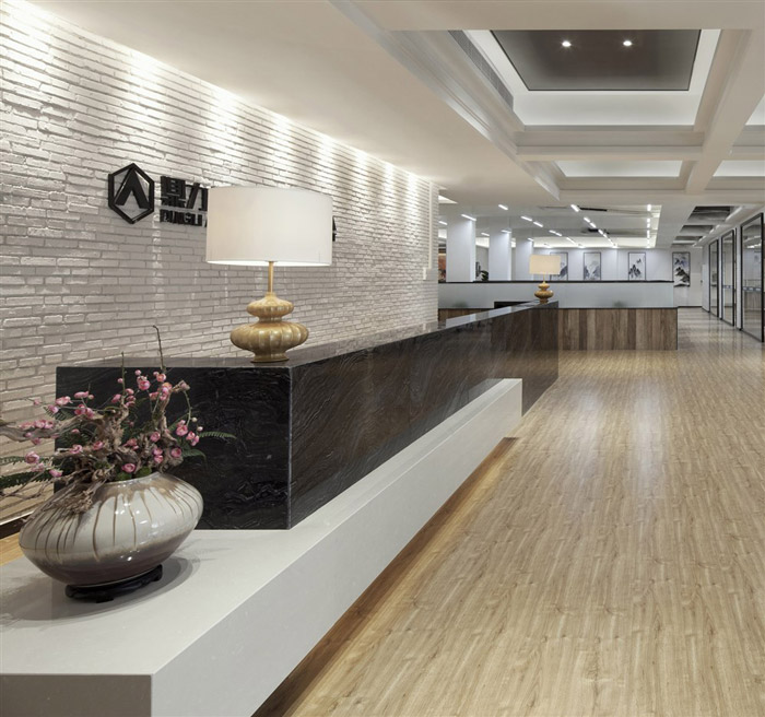 廠房辦公室前臺設計裝修效果圖